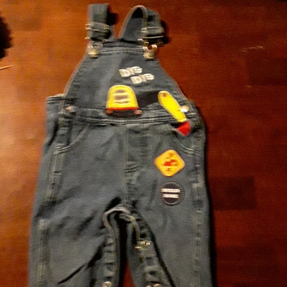 unknown Other - Denim Overalls.  Dig Dig.Build zone.